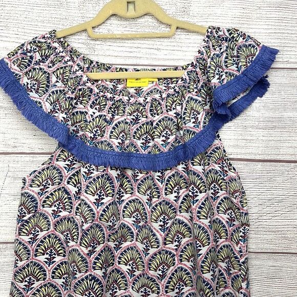 Roberta Roller Rabbit Fringe Off the
Shoulder Top M - Picture 3 of 8
